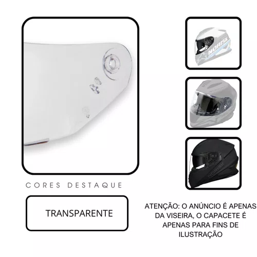 Viseira Capacete Norisk FF302 Cristal