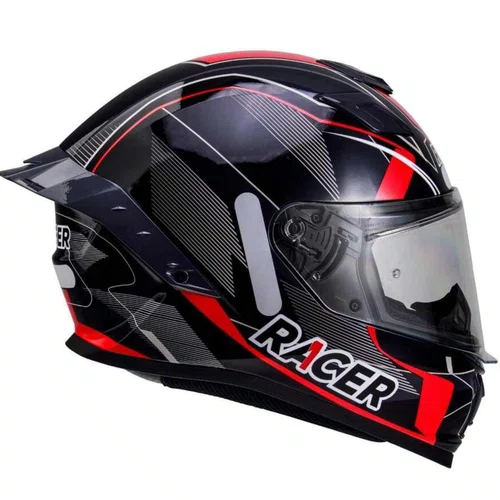 Viseira Capacete Racer1 Rc1 Cristal Original Premium Compatível