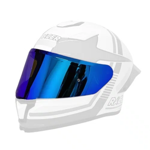Viseira Capacete Racer1 Rc1 Revo Azul Original Premium Racer
