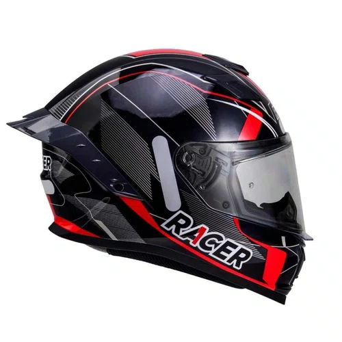 Viseira Capacete Racer1 Rc1 Revo Azul Original Premium Racer