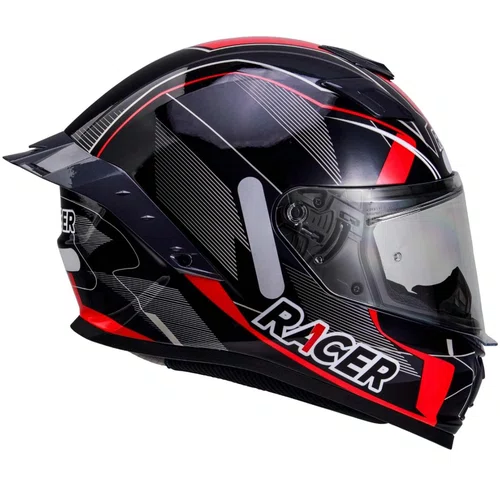 Viseira Capacete Racer1 Rc1 Revo Vermelha Red Original Premium