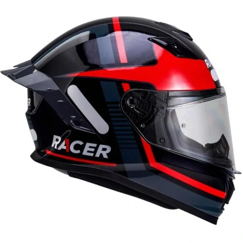 Viseira Capacete Racer1 Rc1 Revo Vermelha Red Dia E Noite