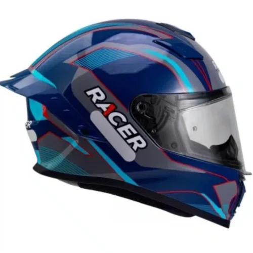 Viseira Capacete Racer1 Rc1 Vermelha Antirrisco Proteção UV