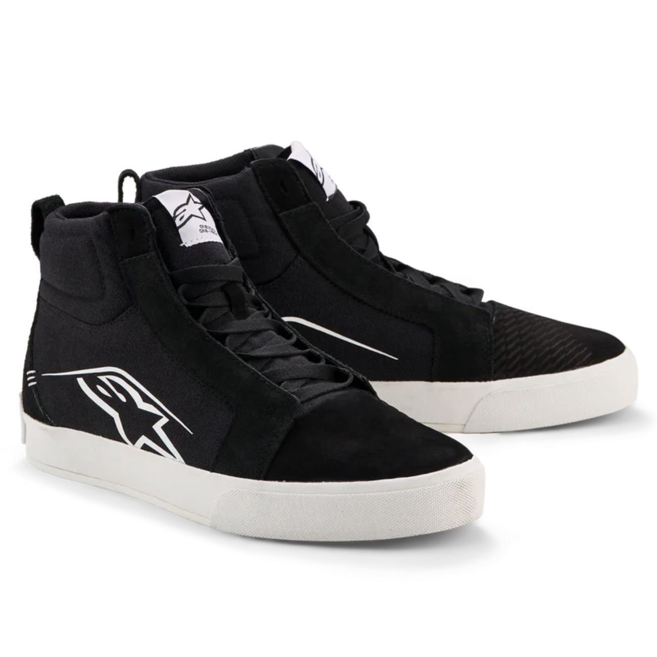 Tênis Pilotagem Alpinestars Ride 63 Canvas Preto Branco