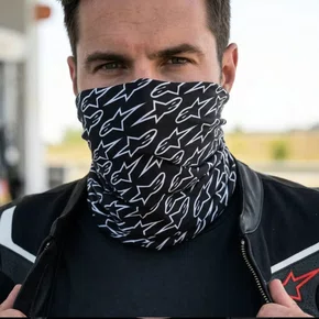 Bandana Alpinestars Astar Preta Branca Básica Tatical Unissex Respirável