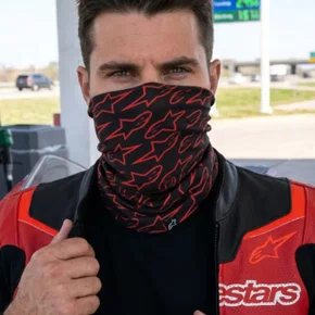 Bandana Alpinestars Astar Preta Vermelha Feminino Masc