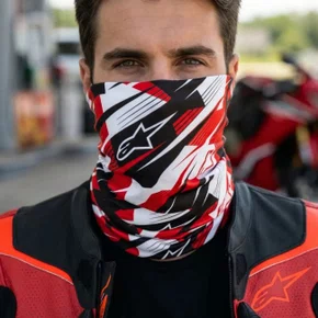 Bandana Alpinestars Blurred Vermelha