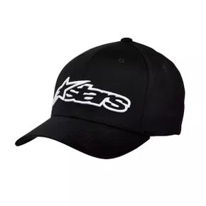 Bone Alpinestars Blaze Flexfit Ag Preto Branco