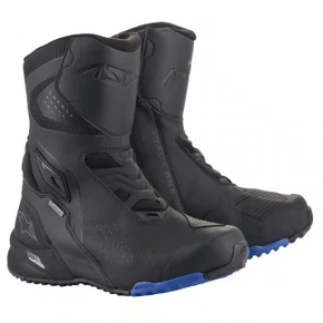 Bota Alpinestars Rt 8 Gore-Tex Impermeável Preta Azul