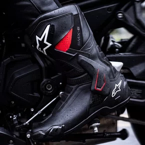 Bota Alpinestars SMX 6 V3 Drystar Preta Vermelha