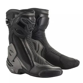 Bota Alpinestars Smx Plus V2 Preta Cinza Escuro