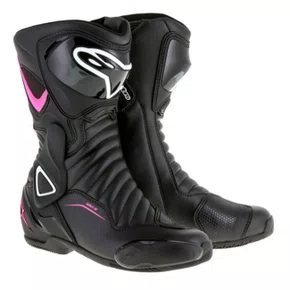 Bota Alpinestars Stella SMX 6 V2 Preta Rosa Branco
