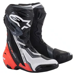 Bota Alpinestars Supertech R Preta Branca Vermelha