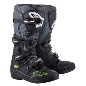 Bota Off Road Alpinestars Tech 5 Preta Cinza Amarelo Fluor