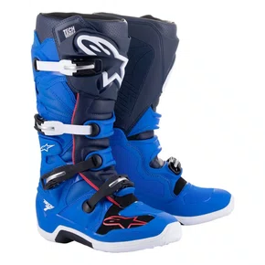 Bota Off Road Alpinestars Tech 7 Azul Alpine Marinho Vermelha
