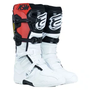 Bota Off Road Asw Elevate Branca Preta Vermelha