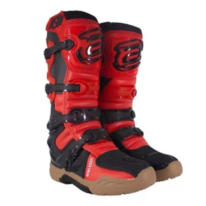Bota Motocross Asw Elevate Enduro Preta Vermelha