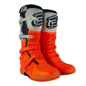 Bota Off Road Asw Elevate Laranja Fluo Cinza