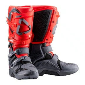 Bota Motocross Leatt 5.5 FlexLock Enduro Vermelha e Cinza