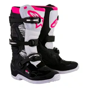 Bota Off Road Alpinestars Stella Tech 3 Preta Branca Rosa