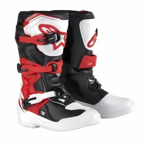 Bota Off Road Alpinestars Tech 3 S Infantil Branca Vermelha Preta