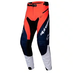 Calça Alpinestars Pro Dura Azul Laranja Hot Branco