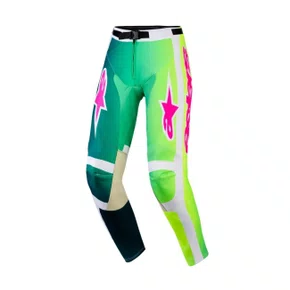 Calça Alpinestars Racer Air Portl Verde Branco Preto Off Road
