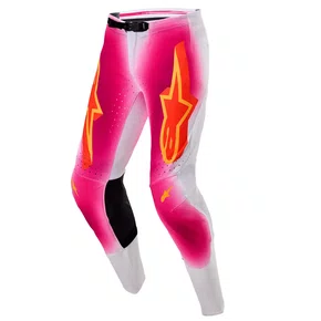 Calça Alpinestars Supertech MIG Rosa Fluo Branca