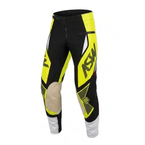 Calça ASW Concept Enduro Chevron Preta Verde Amarela Fluo
