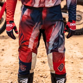 Calça ASW Image Enduro Dots Vermelha Azul Branca