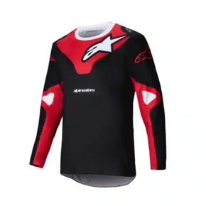 Camisa Alpinestars Racer Veil Preto Vermelho Fluor Original