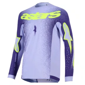 Camisa Alpinestars Supertech Scenz Roxo Amarelo Fluo Premium