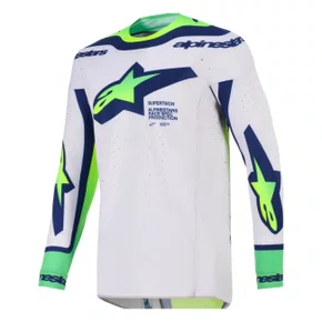 Camisa Alpinestars Supertech Vista Cinza Amarelo Fluo