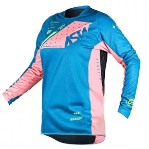 Camisa ASW  Image Karma Feminino Petroleo Pessego Amarelo