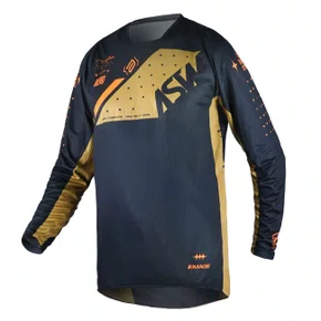 Camisa ASW  Image Karma Preto Dourado Laranja Fluo