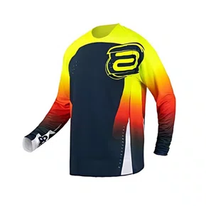 Camisa ASW Podium Nitro Azul Amarelo Fluo