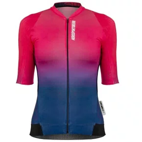 Camisa Bike Asw Active 2.0 Feminina Aurora Rosa e Marinho