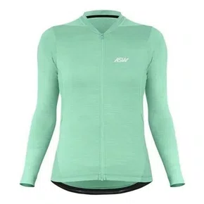 Camisa Bike Asw Essentials Feminina Verde Agua ML