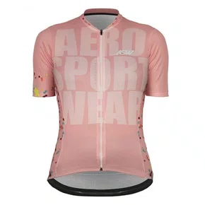 Camisa Bike ASW Versa Feminina Splash Rosa