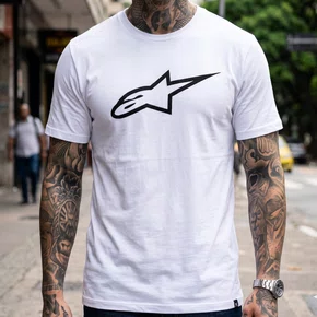 Camiseta Alpinestars Ageless 2.0 Branco Preto
