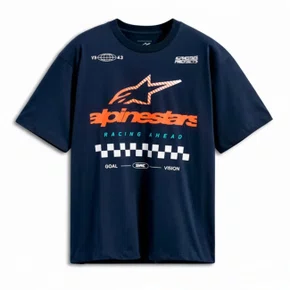 Camiseta Alpinestars Aplomb Oversized Azul manga curta casual