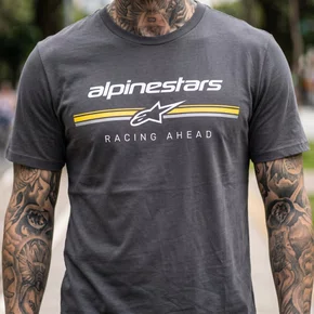 Camiseta Alpinestars Betteryet Cinza Casual Masculino Manga Curta