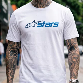 Camiseta Alpinestars Blaze 2.0 Branca Azul