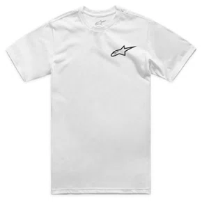 Camiseta Alpinestars Horizon Branca básica manga curta casual