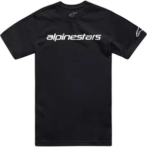 Camiseta Alpinestars Linear Wordmark 2.0 Preto Branco