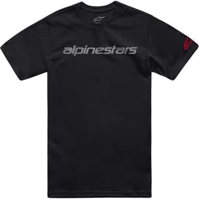 Camiseta Alpinestars Linear Wordmark 2.0 Preto Cinza Verm