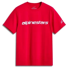 Camiseta Alpinestars Linear Wordmark 2.0 Vermelho Branco