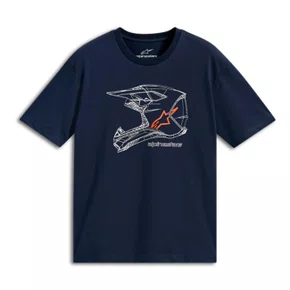 Camiseta Alpinestars Mx Helmet Azul