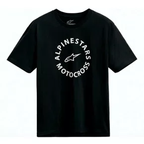 Camiseta Alpinestars Mx Preta manga curta básica premium