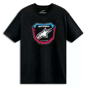 Camiseta Alpinestars Plate Preta manga curta básica casual